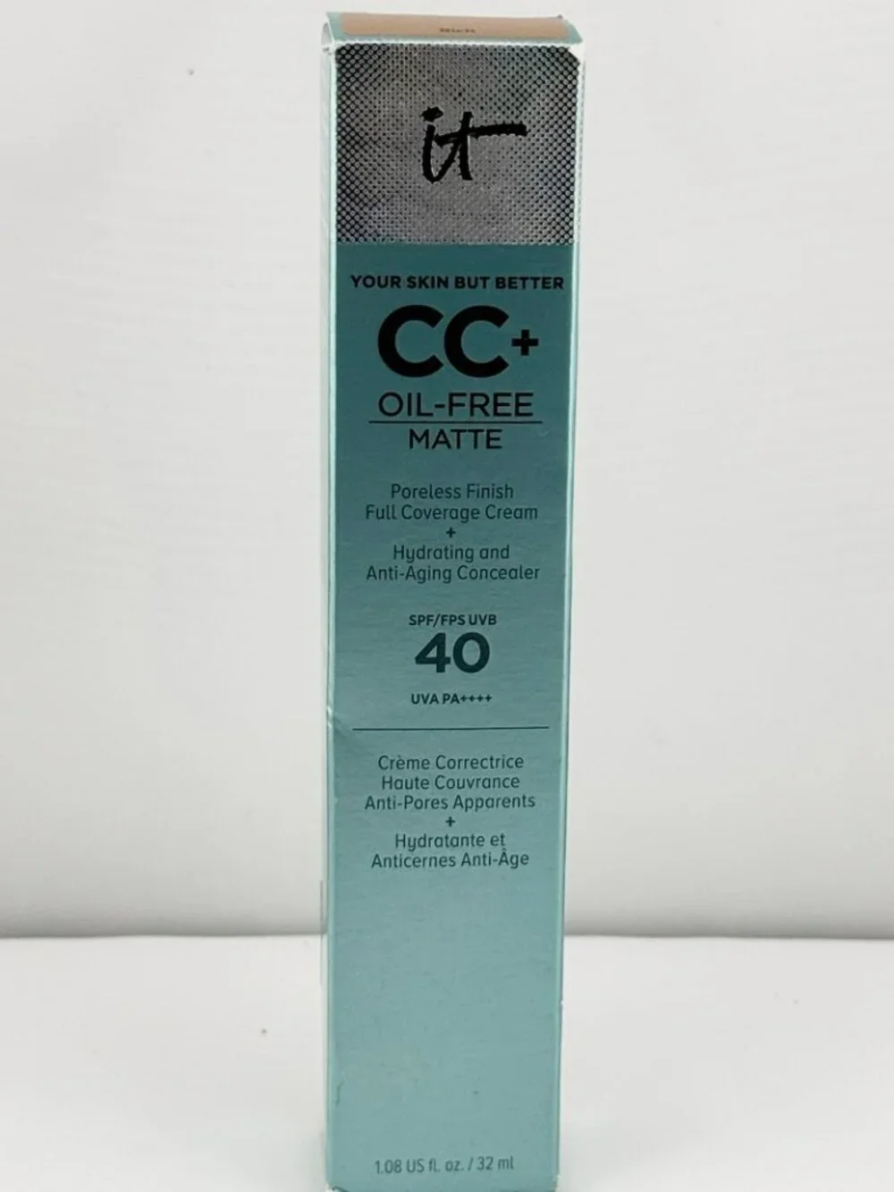 NEW IT Cosmetics CC+ Oil Free Matte Full Coverage Cream - DEEP